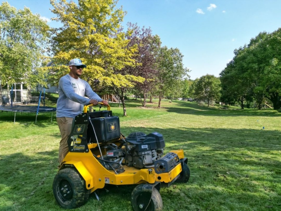 turf renovation (1) Trey's Lawn & Landscape offers Kansas City landscaping services to residential and commercial clients in the Kansas City Northland, including Parkville, Missouri.